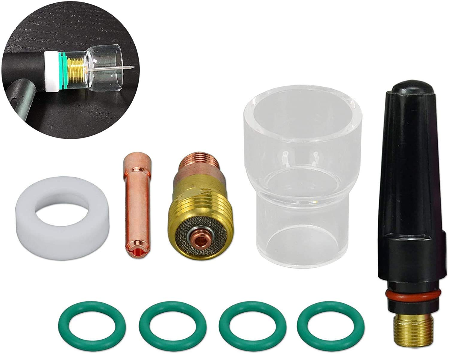 Amazon | RIVERWELD TIGスタブガスレンズコレットボディ2.4mm 17GL332